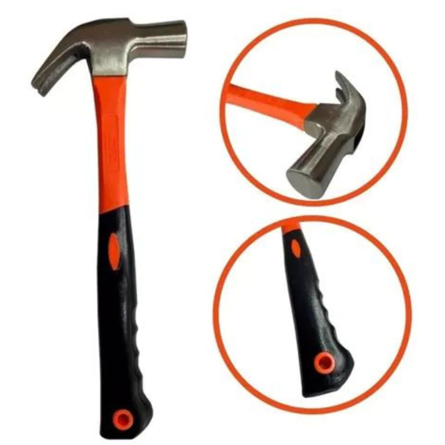 Martelo De Garra Martelo De Reparação Antiderrapante Martelo De Moldura Martelo Multifuncional