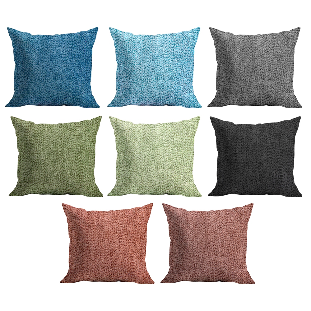 Capa De Almofada Em Microfibra 43x43cm Linho Em Relevo - Rio Home