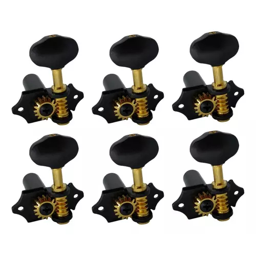 Tarraxa Violão Nylon Rozini Preta Pino Grosso 16D  Ra326