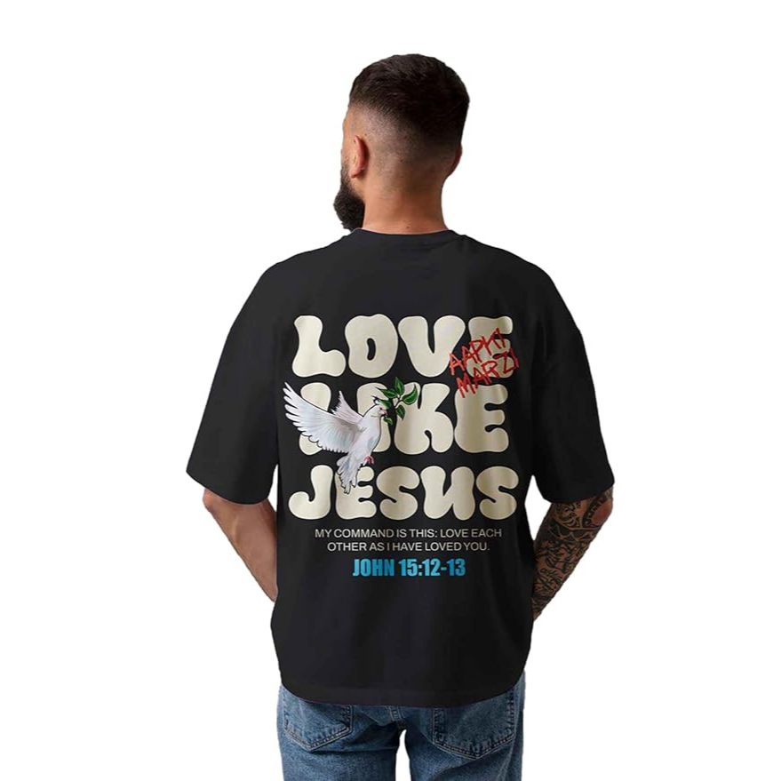 Camiseta Streetwear AfterSoul Plus Size, 100% algodão, ame como Jesus Espalhe o evangelho com estilo