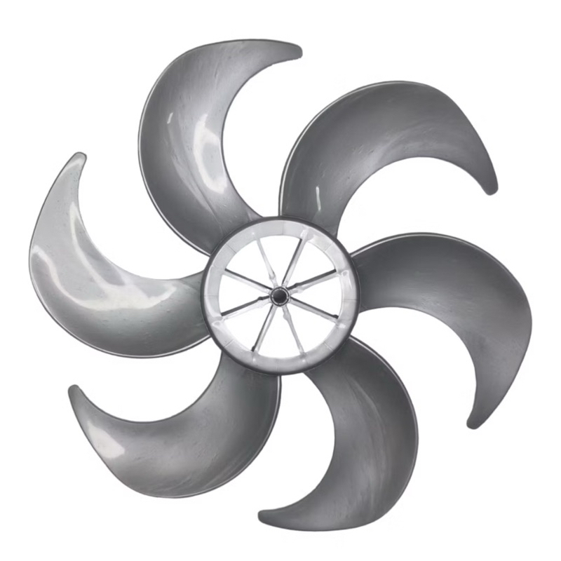 Hélice Para Ventilador Mallory 30cm 6 Pás Prata TS30 TS4 TS6 Eco