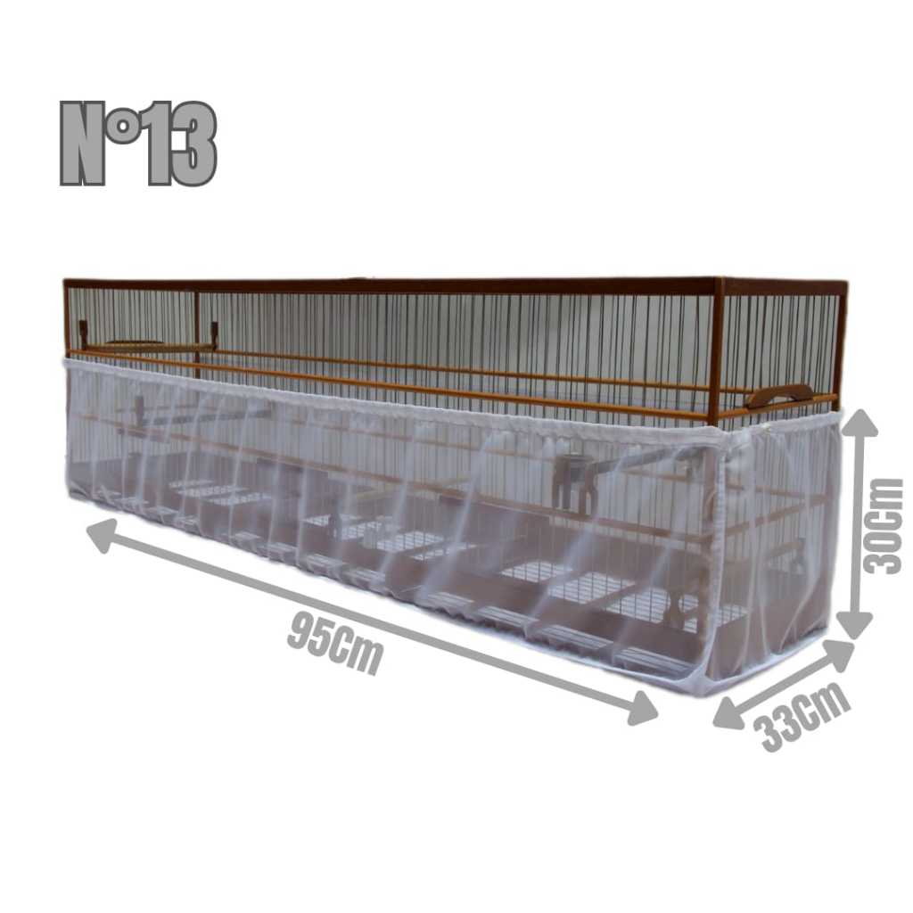 Capa Forro Voal De fundo Para Gaiola Voadeira N°13 - Malha Larga - Anti Sujeira - Com Regulador em Oferta na Shopee