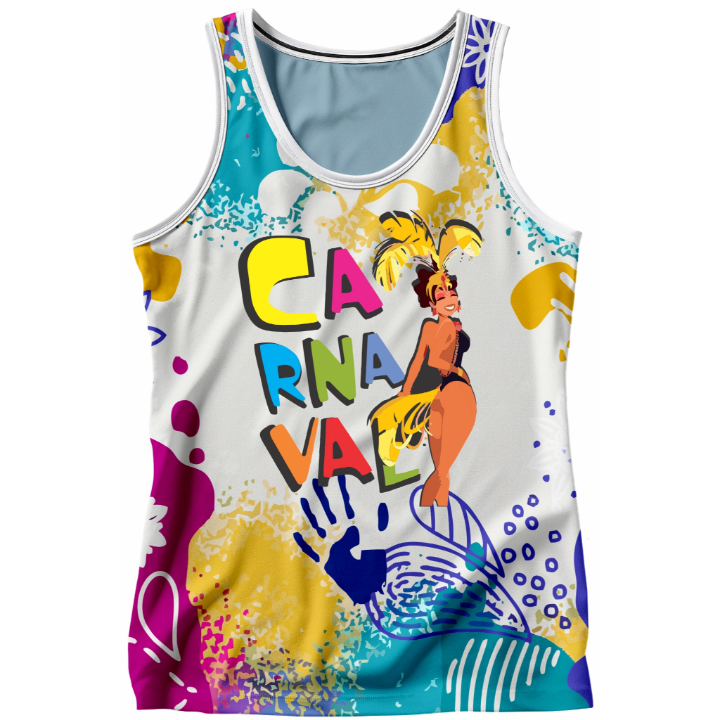 Camiseta Sem manga Abadá Poliéster - Carnaval Mão em Oferta na Shopee