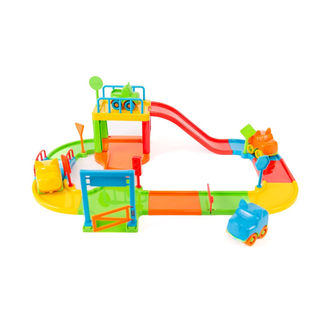 PISTA BABY ANIMAL B&C - pista para carrinho - brinquedo - baby - colorido - divertido - divplast em Oferta na Shopee