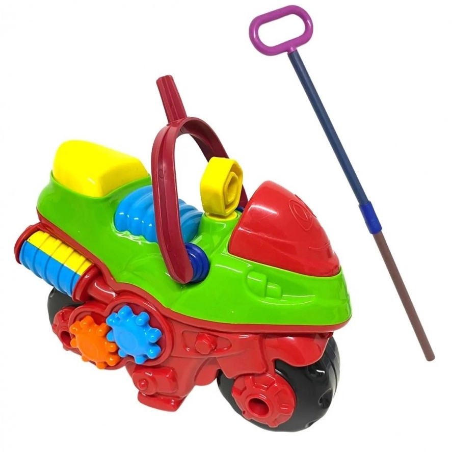 MOTINHO COM HASTE -  brinquedo - colorido - mini moto  - criaças - COM HASTE -  divertido - divplast