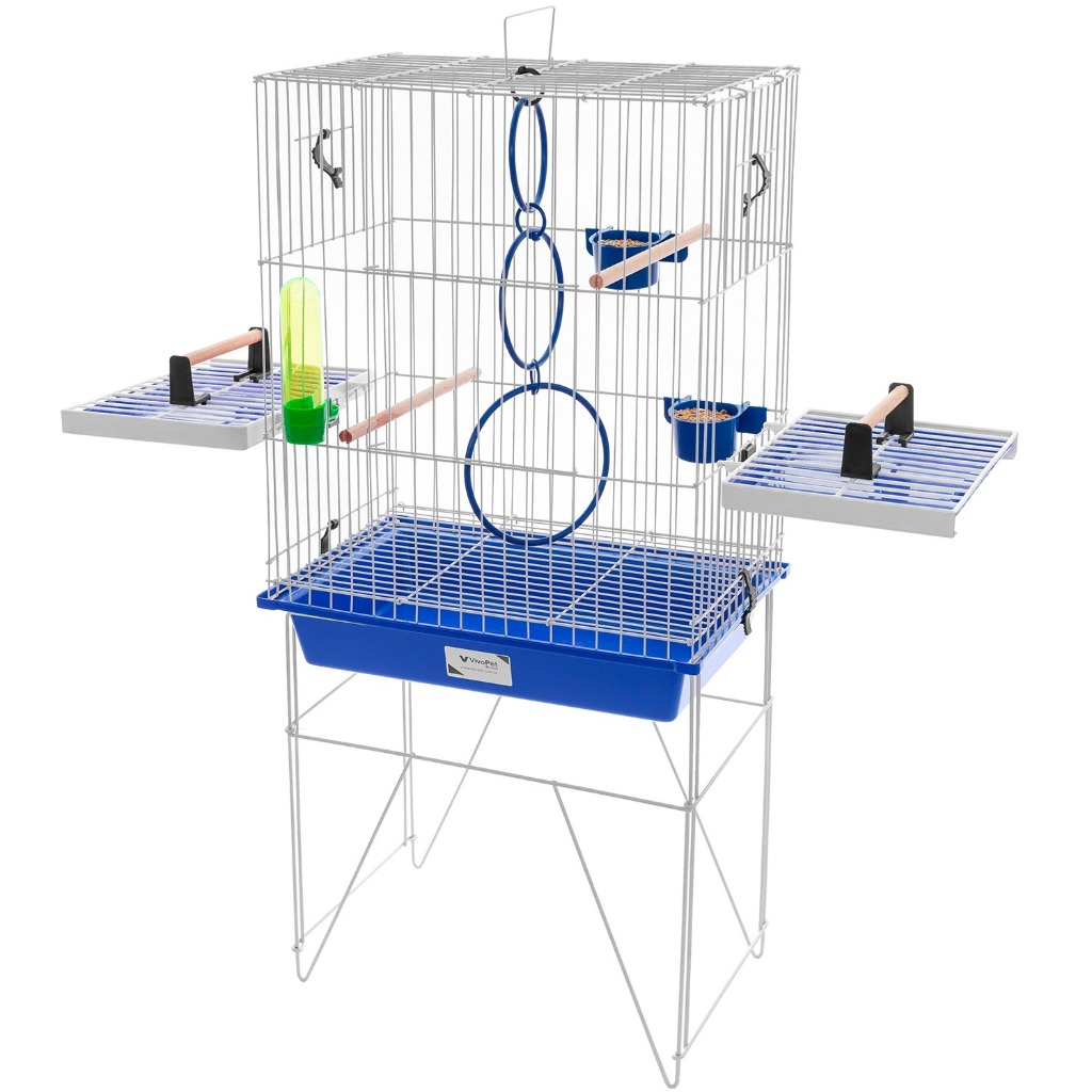 Gaiola Calopsita Mansa Mini Viveiro Para Pássaros Aves Completa C/ Acessórios