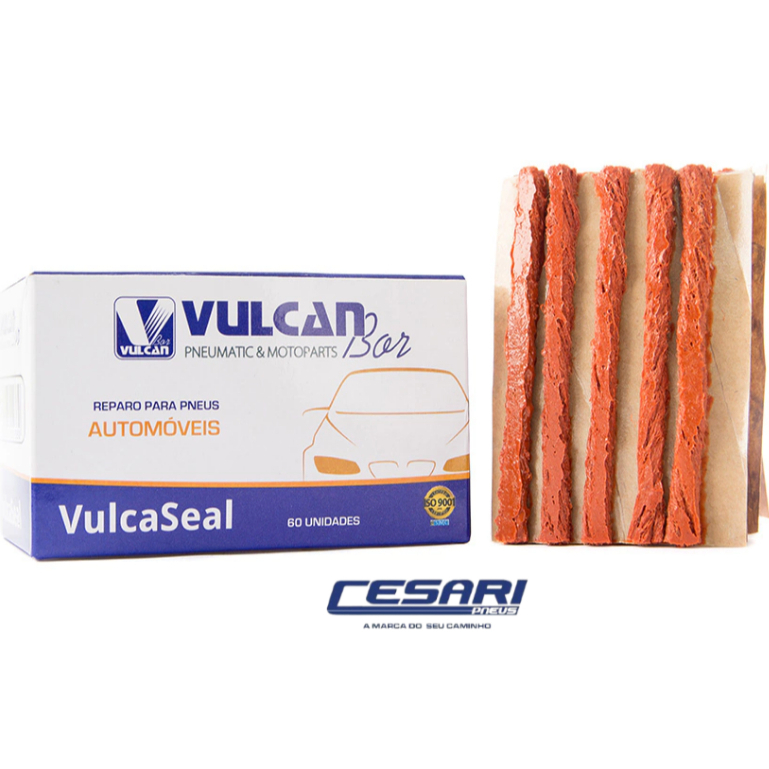 Kit 60 Reparos Inserto Macarrão Conserto Pneu Carro e Moto VulcaSeal em Oferta na Shopee