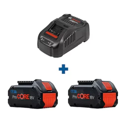 KIT CARREGADOR GAL18V-80 110V E 2 BATERIAS 8AH BOSCH