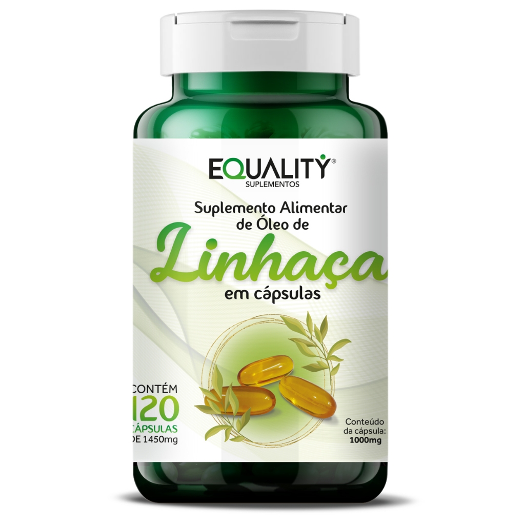 Óleo De Linhaça 1400 Mg Pote 120 Cápsulas