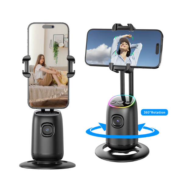 Suporte De Celular Rastreador Facial 360° AI P05 Recarregavel Pronto Entrega em Oferta na Shopee