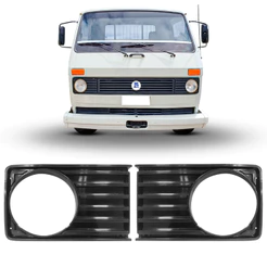 Moldura Farol Grade Caminhão Vw 6-90 7-90 Furo Redondo 1984 a 1994 T00853656C T00853655C