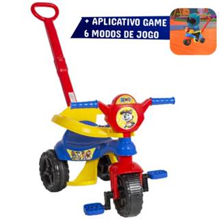 Triciclo + Game Aplicativo 3D Completo - C/ Pedal, Protetor, Empurrador - Velotrol, velocipede em Oferta na Shopee
