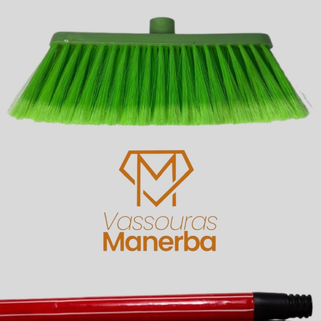 1 VASSOURA SICILIA NYLON ESTABILIZADO COM 1 CABO (vassoura com 28cm)