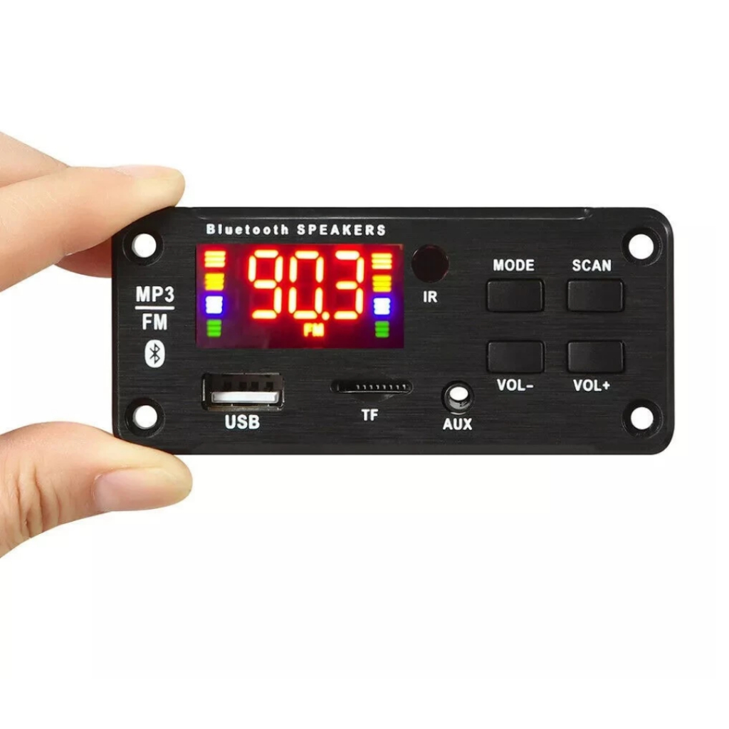 Decodificador Bluetooth 5.0 MP3 Decodificador De 50W Placa Decodificadora MP3 FM 12V Leitor De USB em Oferta na Shopee