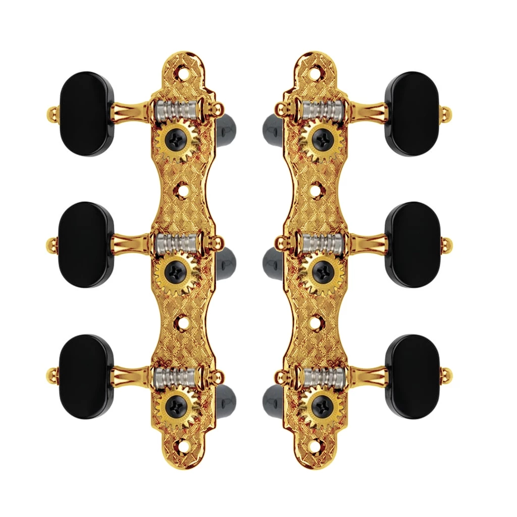 Tarraxa Violão Nylon Rozini Dourada Pino Grosso 18D Super Luxo Rax103