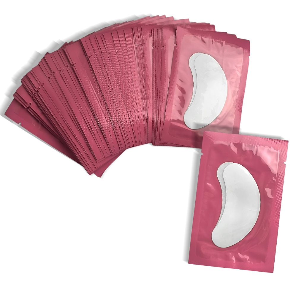 Kit 100 Pads Em Gel Protetor De Pálpebra Extensão De Cílios