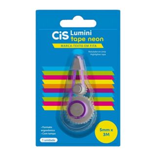MARCA TEXTO EM FITA CIS LUMINI TAPE NEON em Oferta na Shopee