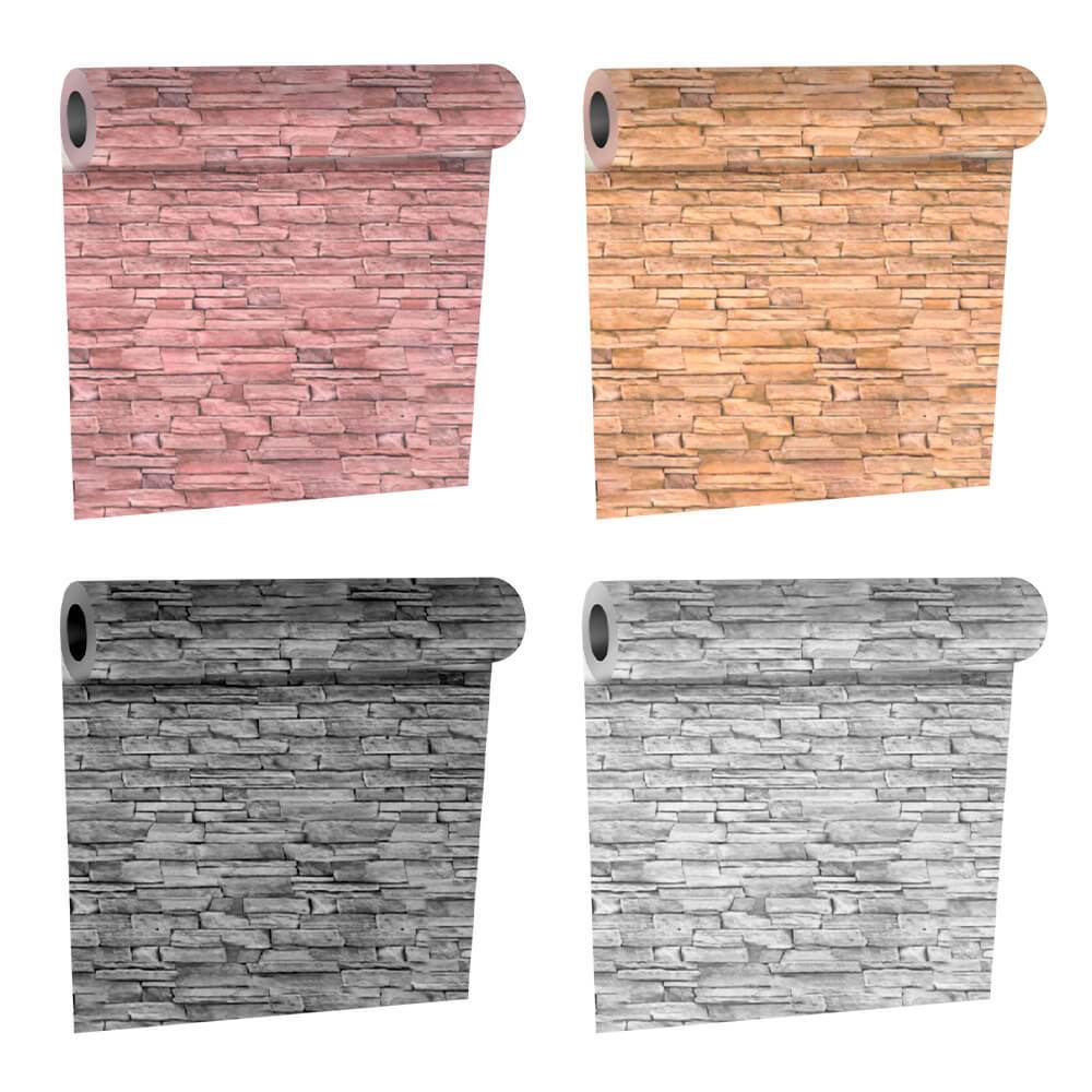 Papel De Parede Adesivo Tijolo Decorativo 1 Rolo 45cm X 5m - Rio Home - Home & Living