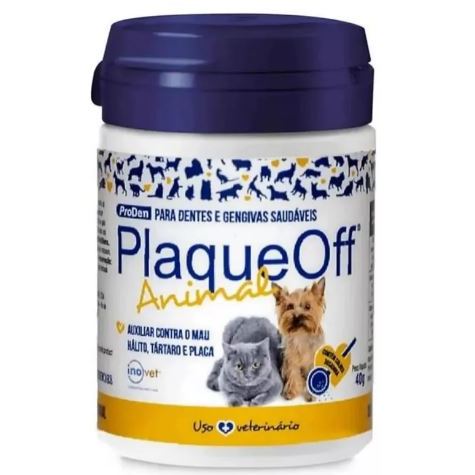 Plaque Off 40 g Sabor Natural Removedor de Tártaros Inovet