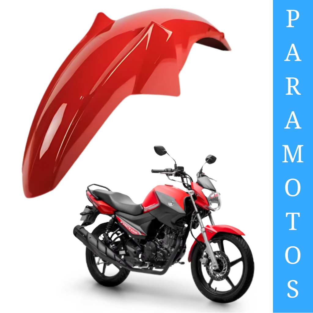 PARALAMA DIANTEIRO YBR FACTOR 125 150 ED VERMELHO METAL 2016 2017 2018 2019 2020 2021 2022 2023 2024