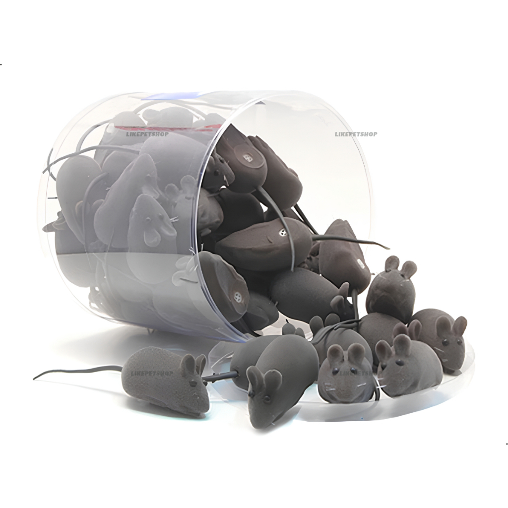 Kit Brinquedo Pet Para Gatos Com Apito Vinil Veludo Antiestresse Divertido 50 Unidades
