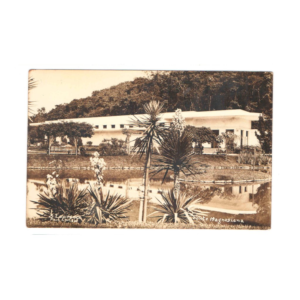 Cartão postal da Fonte Magnesiana - São Lourenço - MG