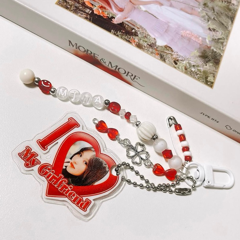 Chaveiro personalizado I Love My Girlfriend Boyfriend em Oferta na Shopee