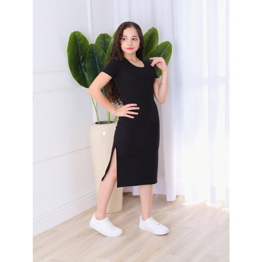 Vestido Tubinho Canelado. em Oferta na Shopee