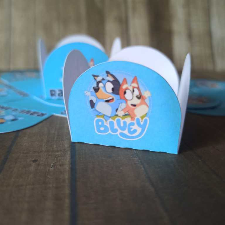 Forminhas para doces Bluey - Forminhas para docinhos personalizadas - Forminhas Personalizadas Bluey