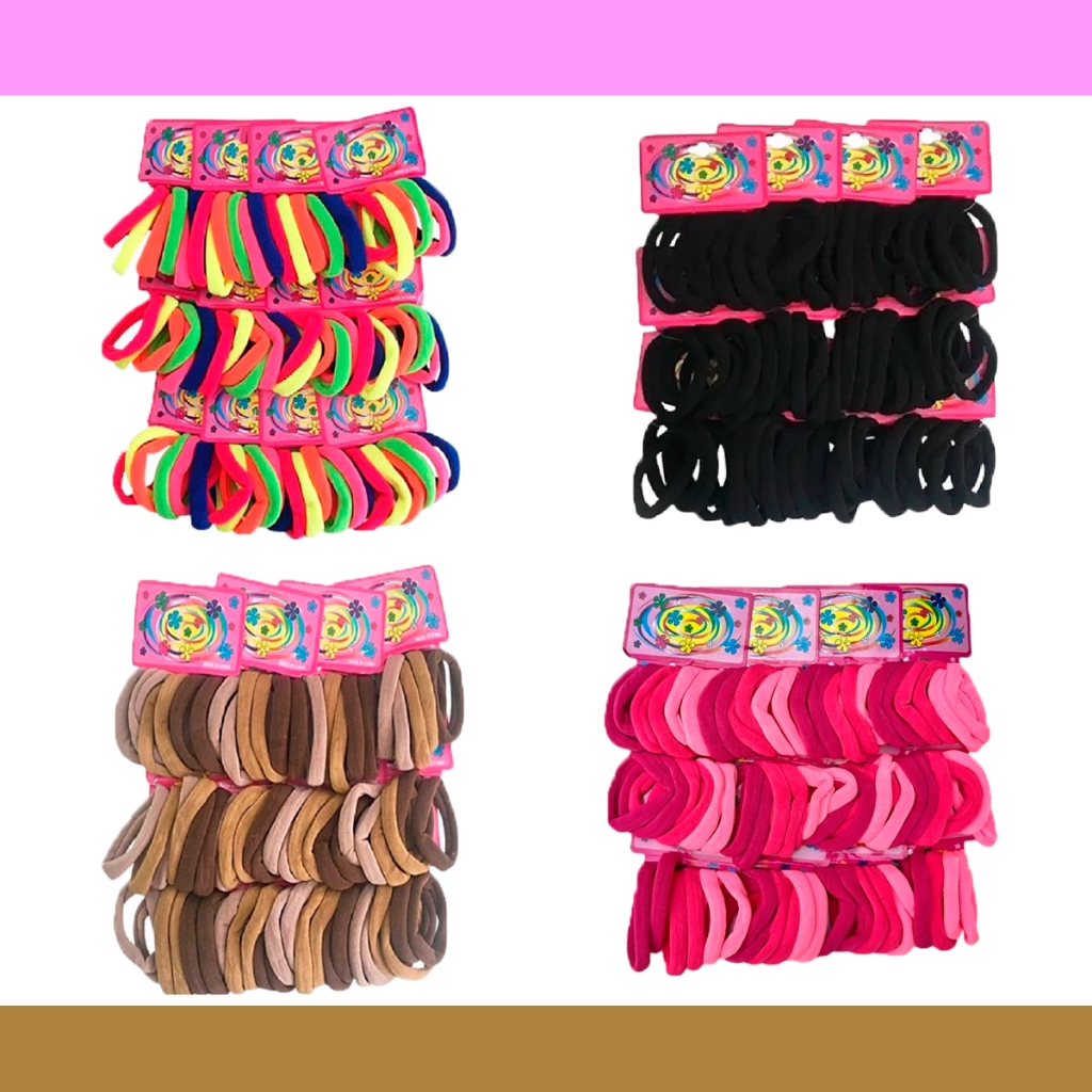 Xuxinha de Cabelo Kit 6 a 144 Unidade Elástico Cabelo Rabico