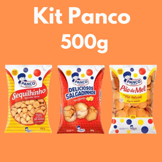 Kit com Pão de Mel Panco + Sequilhinho + Deliciosos Salgadinhos Sabor Queijo 500G - Panco em Oferta na Shopee