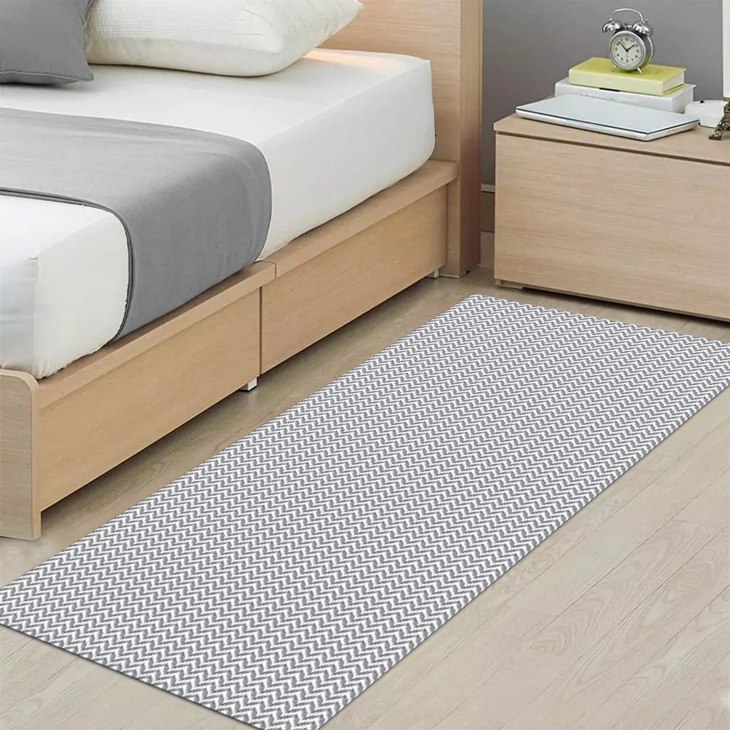 Tapete Passadeira 2,50m x 0,65m Antiderrapante Zig Zag Cozinha Hall Sala Quarto Corredor em Oferta na Shopee