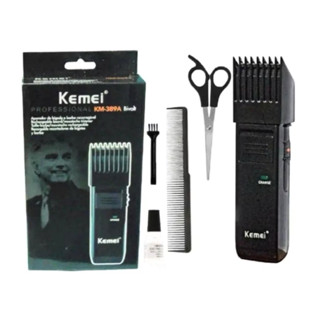 Maquina de barbear e cabelo profissional Bivolt KM 389-A Kemei em Oferta na Shopee