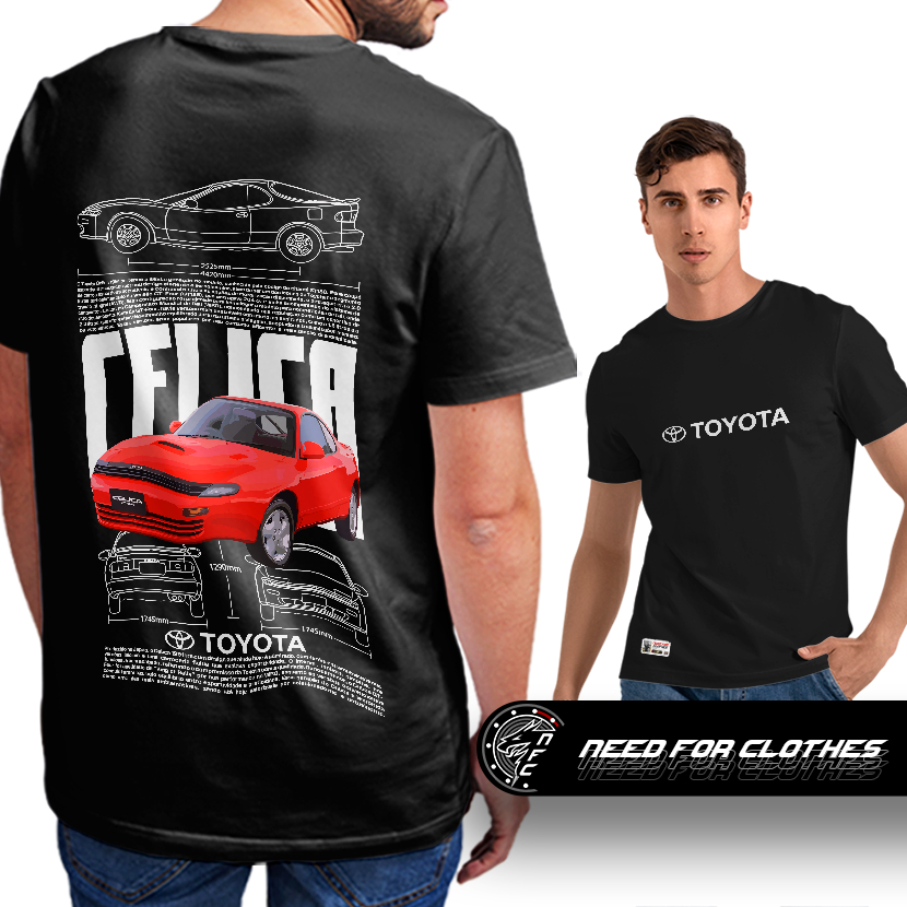 Camiseta Toyota Celica, JDM Clássico, Motor 2.0 Turbo, Ícone dos Anos 90