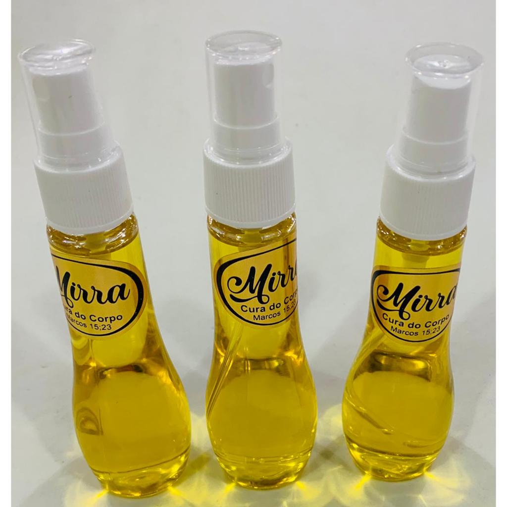 Lançamento e Pratico - Kit 3 Unidades / Óleo para Unção Spray Mirra ,60 ml .Cada/ Total 180 ml.