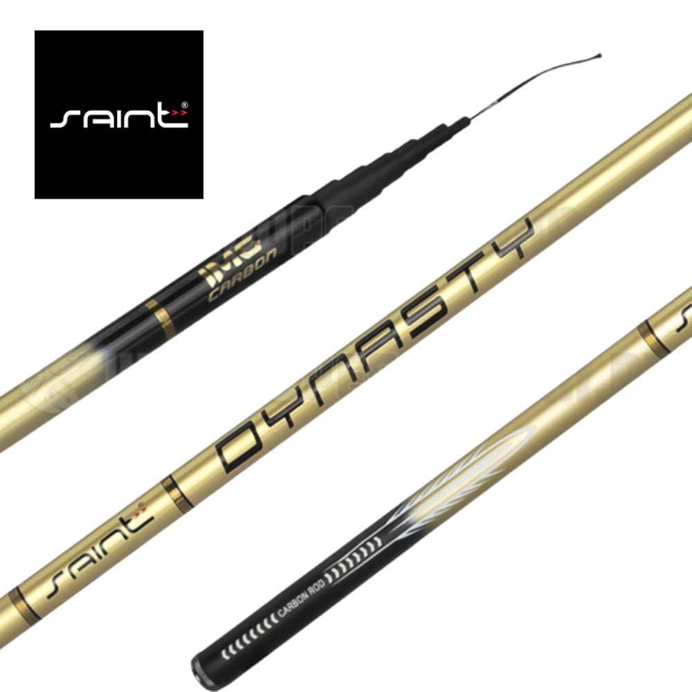 Vara Telescopica Carbono Dynasty 2,60m A 5,40Mts Saint Resistente Leve