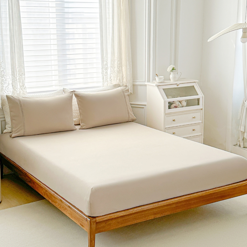 Jogo de Lençol Casal 3 Peças Milano Percal 400 Fios Ponto Palito em Oferta na Shopee