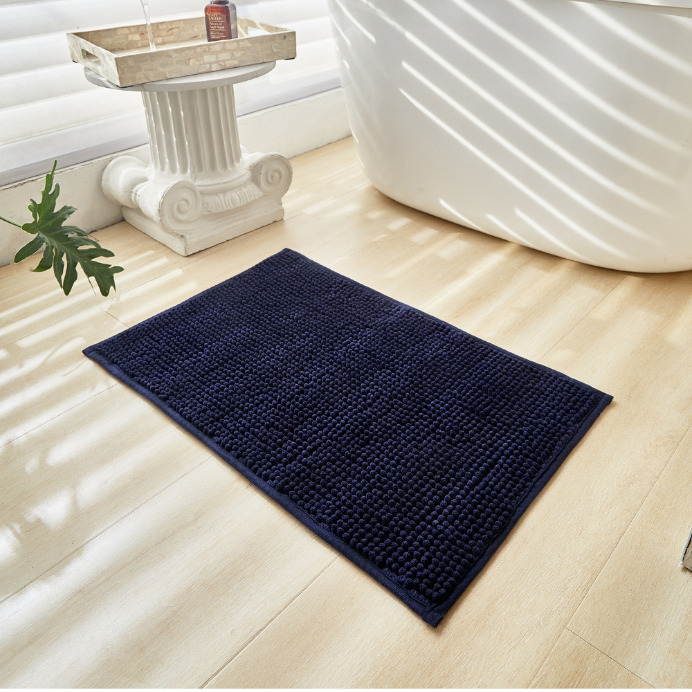 Tapete Chenille Pipoca/ Macarrão 40x60cm Antiderrapante em Oferta na Shopee