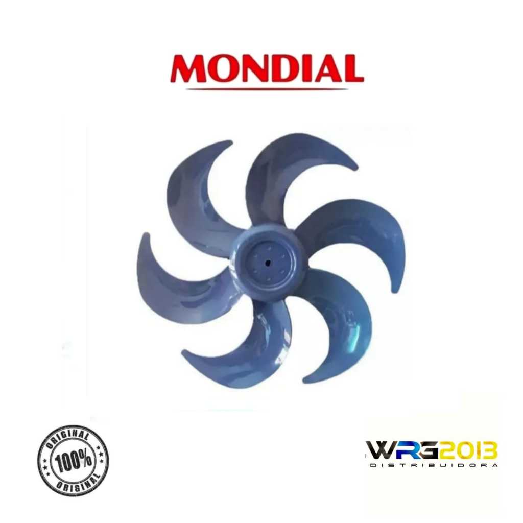 Hélice Do Ventilador Mondial Nv-32 30cm 6 Pás Azul Original