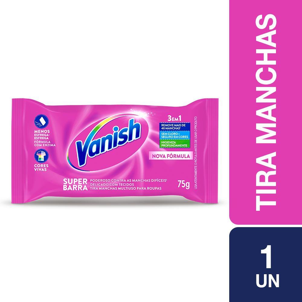 Tira Manchas Vanish Super Barra para roupas coloridas 75g - Home & Living