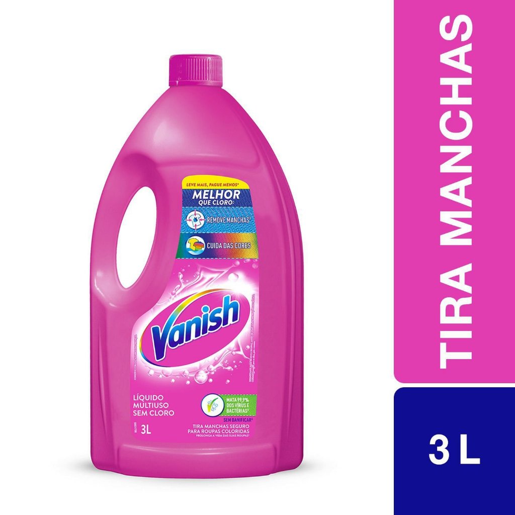 Tira Manchas Vanish Líquido Multiuso para roupas coloridas 3L - Home & Living