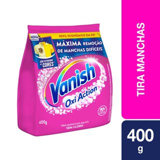 Tira Manchas Vanish em Pó Oxi Action para roupas coloridas Refil  400g em Oferta na Shopee