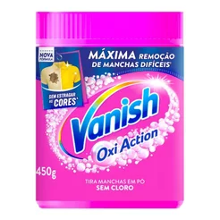 Tira Manchas Vanish em Pó Oxi Action para roupas coloridas 450g