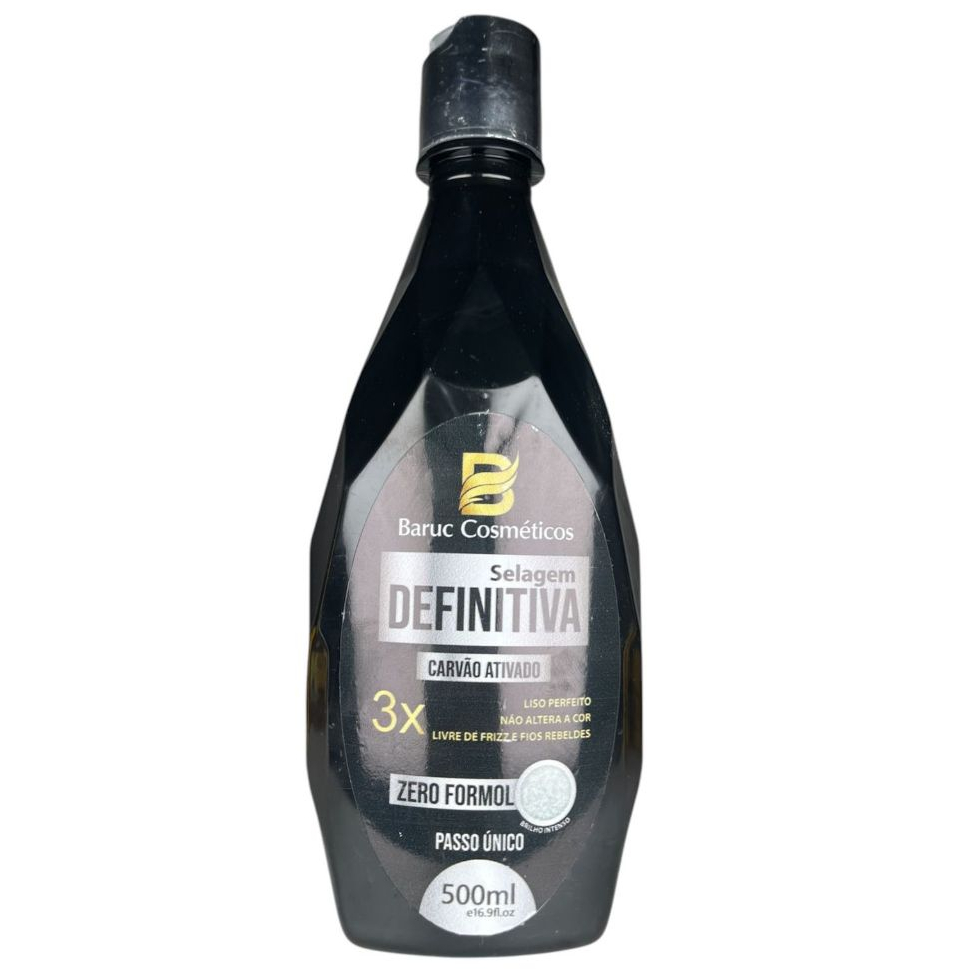 Selagem Definitiva Carvão Ativado Paso Único Zero Formol Liso Perfeito 500ML