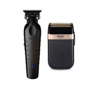 Kit 2 Kemei 2299 Acabamento + Barbearia KM 2024 em Oferta na Shopee
