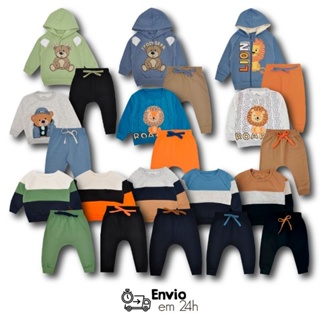 Conjunto Moletom Menino Inverno em Oferta na Shopee