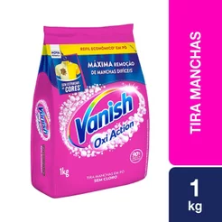 Tira Manchas Vanish em Pó Oxi Action para roupas coloridas Refil 1kg