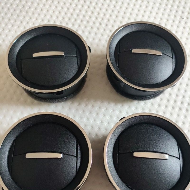 Kit 4 Difusor De Ar Gol G4 G5 G6 Voyage Aro Botão Prata em Oferta na Shopee