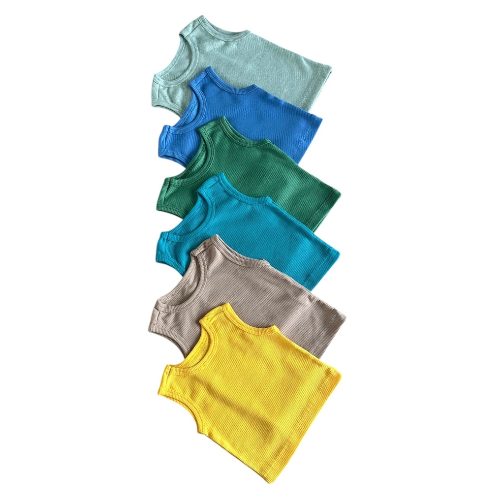 Kit 2 Regatas Ribana de Alta Qualidade Confortavél Infantil Bebê Recém Nascido Pronta Entrega em Oferta na Shopee