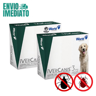 Remédio Para Sarna Ivercanis 3mg Kit com 2 Caixas C/4 Comprimidos - Envio FULL Imediato Postagem Rápida Dentro de 24hrs em Oferta na Shopee